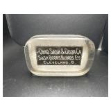 Vintage Ohio Sash & door Co Cleveland paperweight