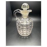 Vintage Block Glass cruet