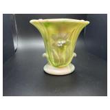 Vintage Akro Agate green swirl Daffodil