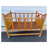 Vintage doll crib