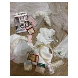 Wedding veil material, florals etc