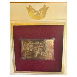 22 k gold Pennsylvania replica $.34 stamp