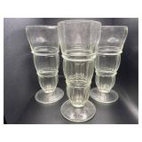 Vintage Indiana triple-decker mallt/soda glass