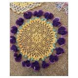 Vintage crochet, doilies, and table runners