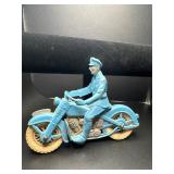 Vintage Auburn rubber Co Police motorcycle toy