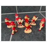 Vintage Bradford hard plastic Christmas ornaments