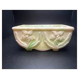 Vintage Akro Agate slag glass planter