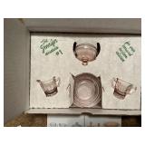 Vintage Mosser glass mini dishes, Jennifer set #1