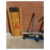 Floor jack and auto creeper