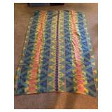 Vintage placemat set,  blanket