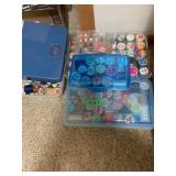 Sewing Thread, embroidery hoops, sewing supplies