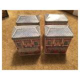 Vintage Hall Bros Hallmark gift tin & notes