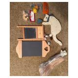 Vintage craft items glass blocks