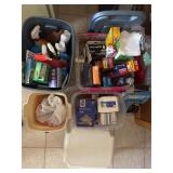 Kitchen paper, products, dusters trash bags, etc.