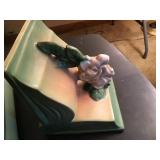 Vintage Roseville Gardenia Bookends