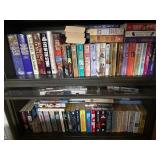 Two shelves of books