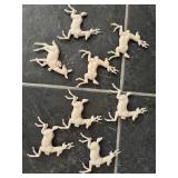 Vintage Bradford reindeer Christmas ornaments