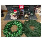Christmas wreaths, tree & decor