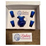 Vintage Mosser Glass Lindsey Mini Tumbler set