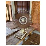 Vintage Oscillating fan, works