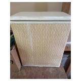 Vintage Clothes hamper, hangers, etc