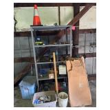 Metal Shelf 6ï¿½ x 3ï¿½, welding hammers, etc