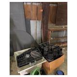Utility sink, pipe clamp, watering can etc
