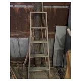 Vintage 5 ft wooden ladder