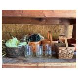 Baskets, Hurricane globes etc