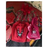 Small dog Christmas clothes, large dog collar etc