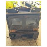 Vintage Wood burning stove insert