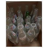 Vintage Pepsi & 7up bottles
