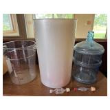 Winemaking/Brewing Airlocks, plastic containers