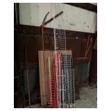 Limb saw, trellis, shelving, grippers etc