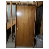 Vintage wood door and frame