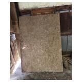 OSB sheet, 5ft & round mirror