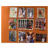 NBA cards, P. Ewing, J. Rose, J. Kidd