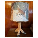 Vintage Deer Leg/hoof lamp
