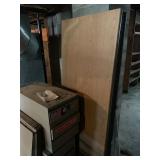 Heavy metal desk, 5 drawers