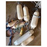 Boat bumpers & rope