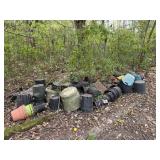 Plastic garden pots