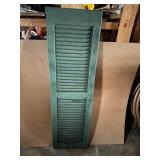 22 Dark Green Vinyl Shutters, 46.5ï¿½ H