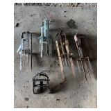 Mole traps, plunger style