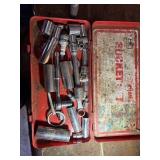 Vintage Socket set, Allen wrenches, toolbox etc