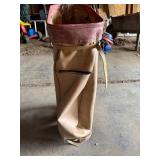 Vintage Arnold Palmer Golf Bag on wheels