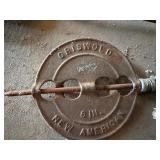 Vintage Griswold Damper, stove bucket etc