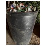 55 Gallon Plastic barrel & aluminum