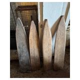 Vintage skinning boards