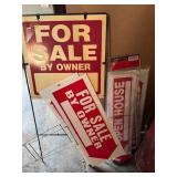 Plastic For Sale & Open House signs