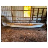Vintage Waterwonderland Canoe with oars